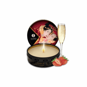 Mini bougie de massage - Vin pétillant à la fraise