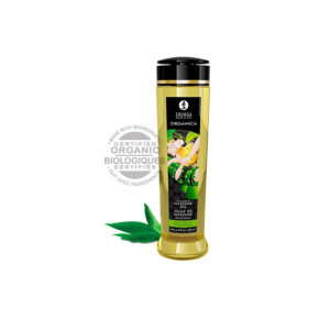 Huile de massage bio - Shunga Organica Thé Vert 240ml.
