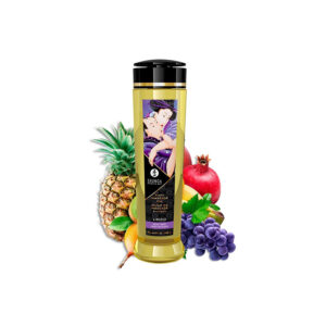 Huile de massage fruits exotiques - Shunga Libido 240ml.