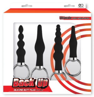 Coffret Anal en Silicone "Back Up Kit Noir"