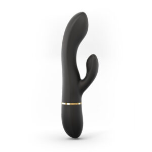 Vibromasseur Rabbit "Dorcel Glam" - 21 cm Noir & Or
