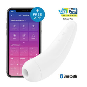 Stimulateur Clitoridien connecté "Satisfyer Curvy 2+" - Blanc