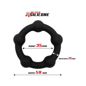 Cockring silicone Wake Up 35 mm Noir