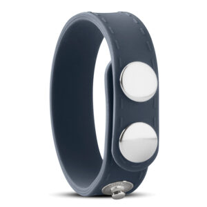 Anneau pénien en silicone noir "Cockring Silicone 3 Pressions 15 mm"