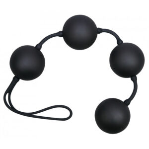 Boules anales Velvet 23 x 3, 5cm - noires