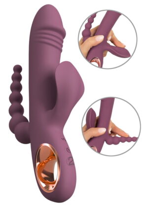 Slim Triple Plum Vibromasseur